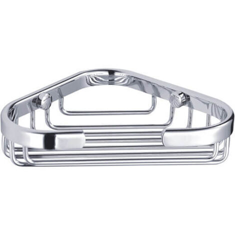 Showerdrape Clasico Stainless Steel Wall Mounted Small Corner Basket