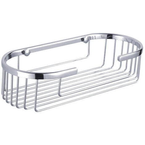 Showerdrape Clasico Wall Mounted Stainless Steel Oval Basket