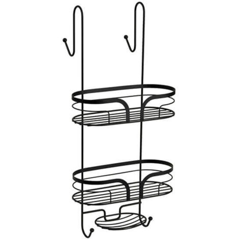Showerdrape Dante Black Hanging Shower Caddy