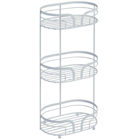 Showerdrape Dante White Floor Caddy
