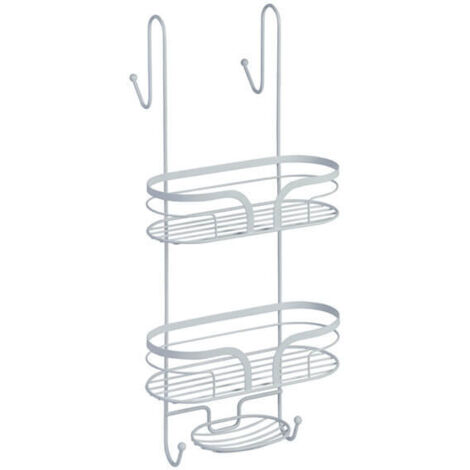 Showerdrape Dante White Hanging Shower Caddy