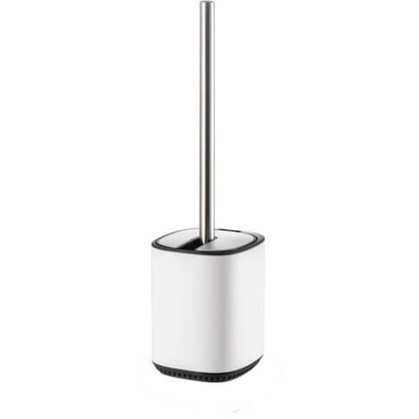 Showerdrape Echo White Steel Toilet Brush & Holder