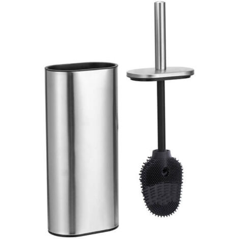 Showerdrape Fortuna Satin Stainless Steel Toilet Brush & Holder