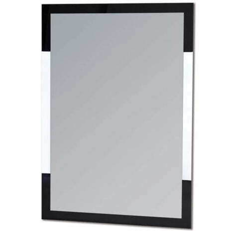 Showerdrape Hampstead Rectangular Wall Black Framed 70 x 50cm Bathroom Mirror
