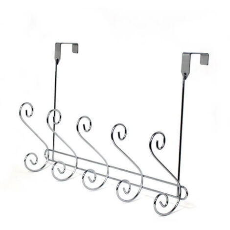 Showerdrape Lyrical Chrome Over Door Storage Hooks