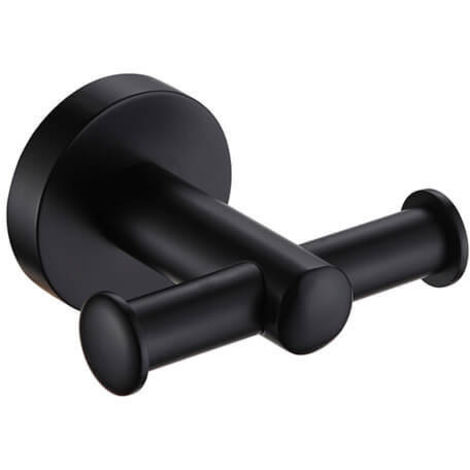 Showerdrape Modernity Black Stainless Steel Wall Mounted Robe Hook