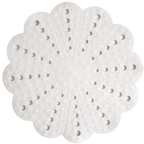 Showerdrape Petal White Anti-Slip 54cm Shower Mat