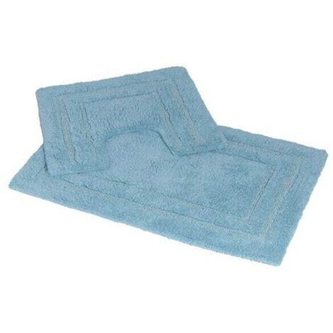 Showerdrape Pinnacle Cobalt 2 Piece 100% Cotton Bath Mat Set