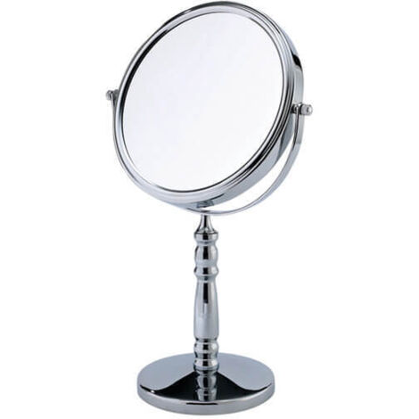 Showerdrape Rho 5x Magnifying Chrome Makeup Vanity Mirror
