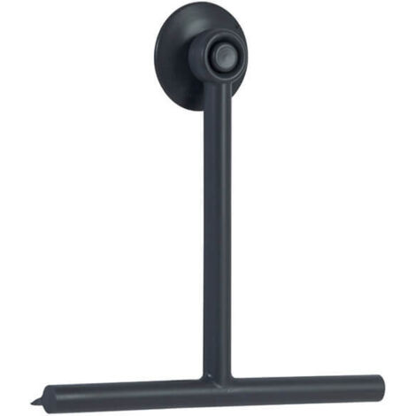 Showerdrape Rocco Charcoal Shower Squeegee & Holder