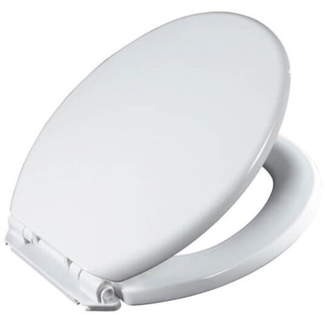 Showerdrape Toledo White Wrap Over Plastic Toilet Seat