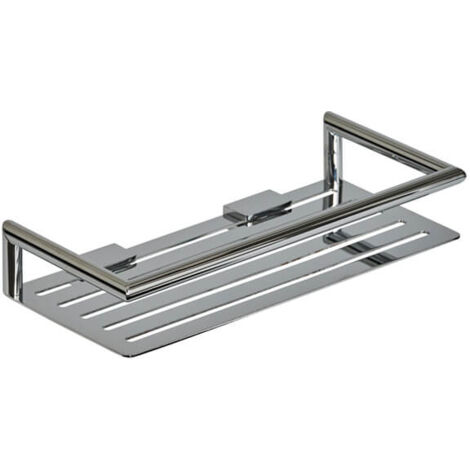 Showerdrape Verso Chrome Stainless Steel Wall Mounted Bottle Basket