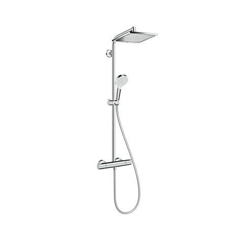 Showerpipe HANSGROHE Crometta E 240 carrée 1jet chromé