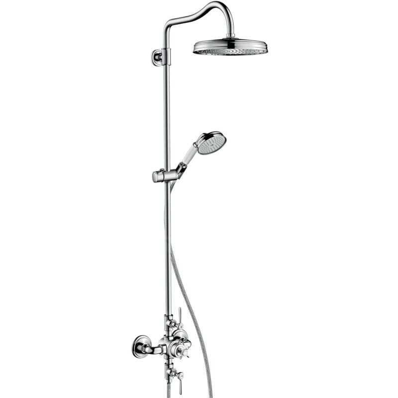Axor Montreux - Showerpipe avec mitigeur thermostatique et douche de tête 1 jet, chrome 16572000