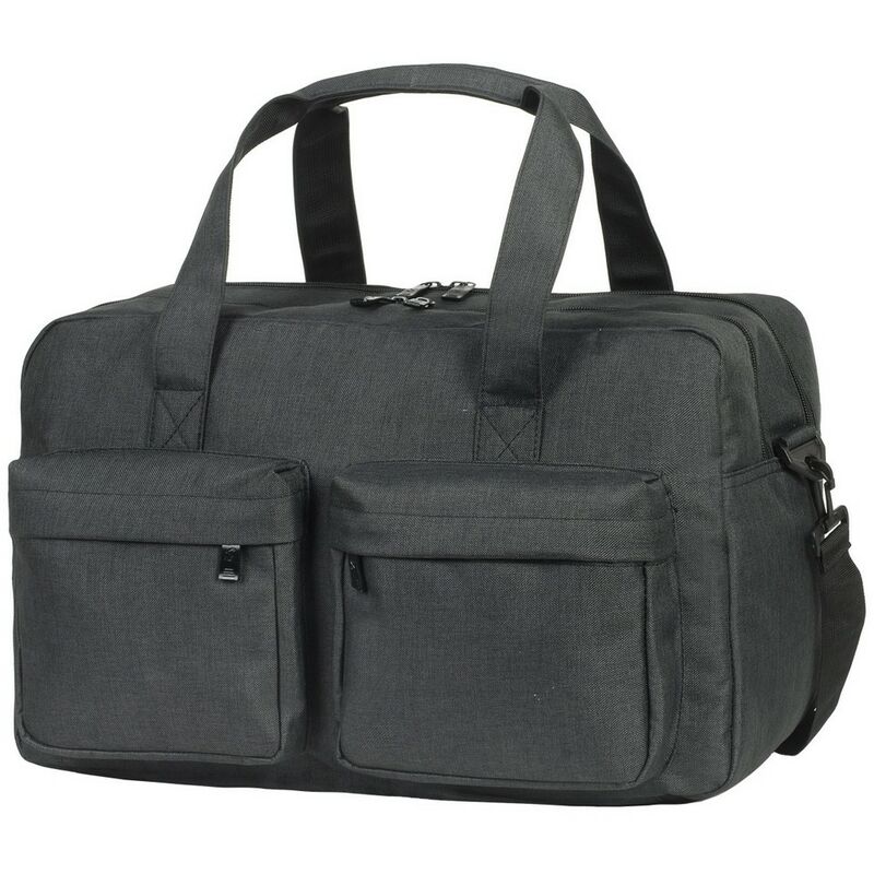Mykonos Travel Bag (One Size) (Charcoal Melange) - Charcoal Melange - Shugon