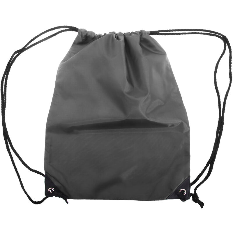 Stafford Plain Drawstring Tote Bag - 13 Litres (One Size) (Dark Grey) - Dark Grey - Shugon