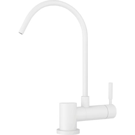Shurity Simple Rubinetto di Prelievo 1 Via Abbattibile Sottofinestra per Depuratori d’acqua 1/4” Bianco