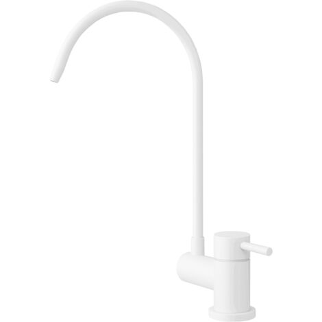 Shurity Simple Rubinetto di Prelievo 2 Vie Abbattibile Sottofinestra per Depuratori d’acqua 1/4” Bianco