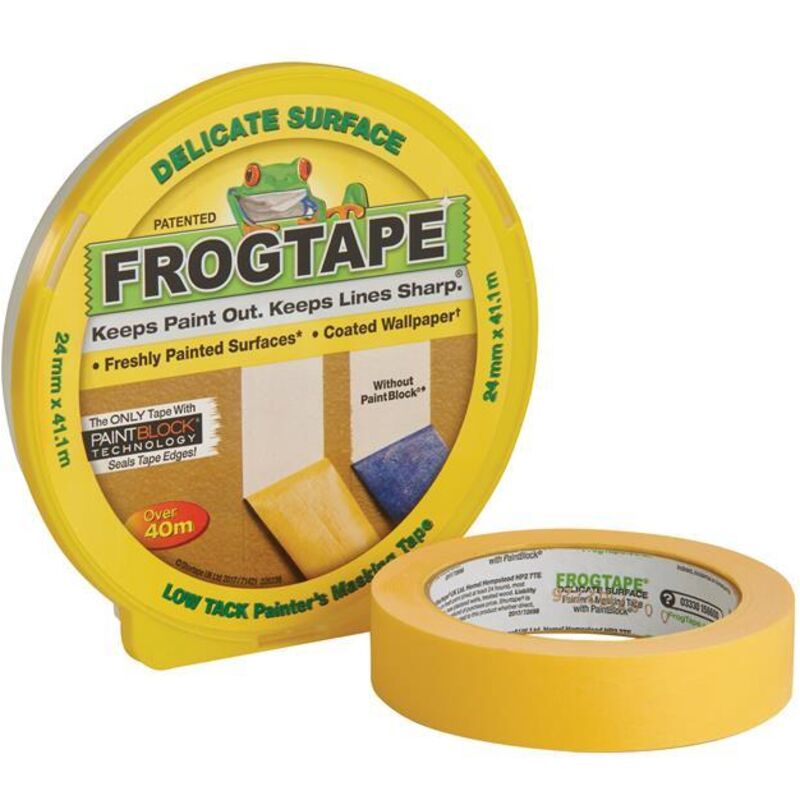 Shurtape 202552 FrogTape Delicate Surface Masking Tape 24mm x 41.1m SHU202552