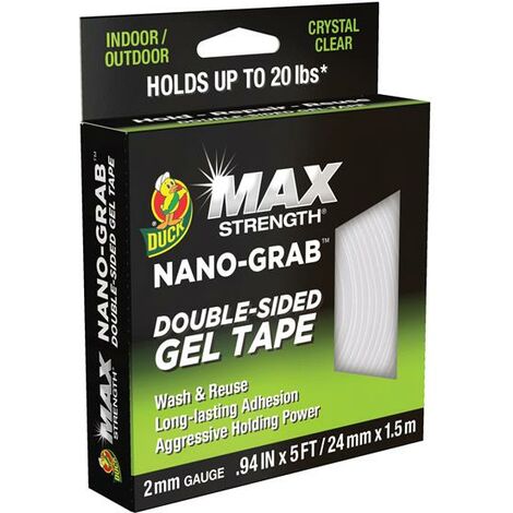 Shurtape 287264 DUCK MAX STRENGTH NANO-GRAB Tape 24mm x 1.5m SHU287264