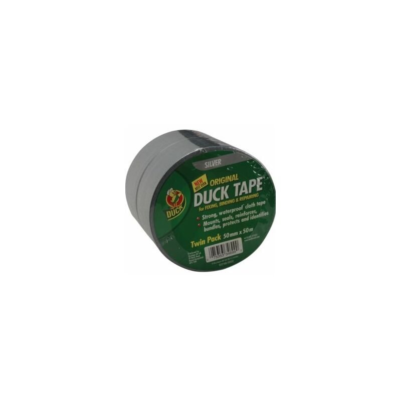 Duck - Tape® Original 50mm x 50m Silver (Pack of 2)