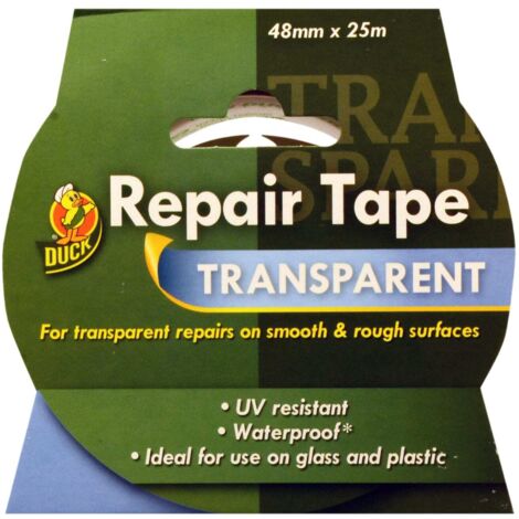 Shurtape Duck Tape Repair Tape, Transparent, 48mm x 25m