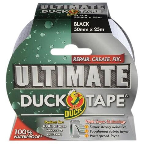 Shurtape Duck Tape® Ultimate 50mm x 25m Black - Heavy-Duty Multi-Purpose Adhesive Tape