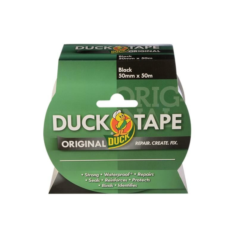 211116 Duck Tape Original 50mm x 50m Black SHU211116 - Shurtape