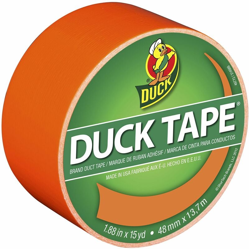 Image of Duck-Nastro adesivo 1265019 colori, colore: arancione Neon, 4,78 (1,88) cm x 15 m, singolo - Shurtech