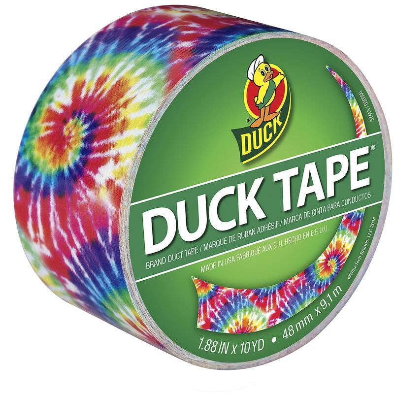 Image of Shurtech - Nastro adesivo Duck Tape 48 mm x 10yd Love-Tie-Dye, altri, multicolore
