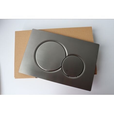 COOCHEER Si applica alla placca di comando Geberit Sigma01 per doppio scarico: cromo opaco verniciato, grigio (115.770.JQ.5-grigio)