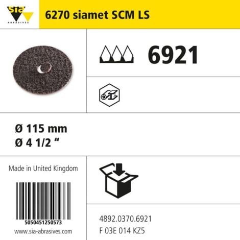 Sia Abrasives SCM LS Very Fine A Disc 115MM - Pack of 25