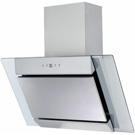 S.I.A SIA AGL61SS 60cm Angled Stainless Steel Chimney Cooker Hood Extractor Fan