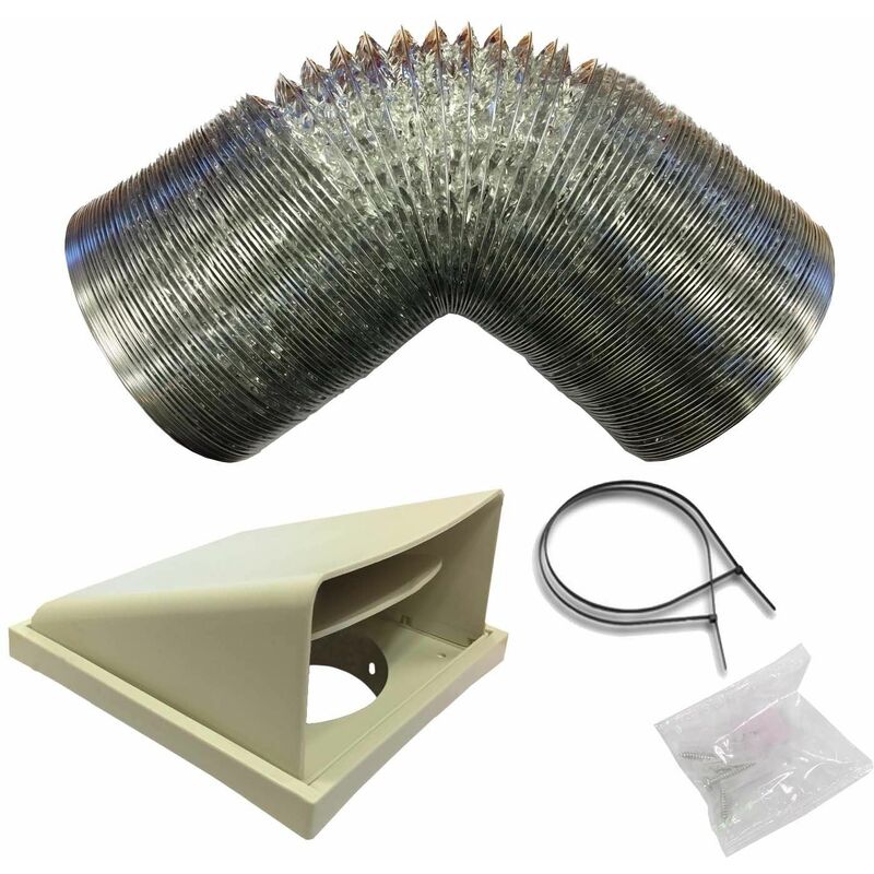 Sia D7 Universal Kitchen Cooker Hood Extractor Fan Ducting Vent Kit