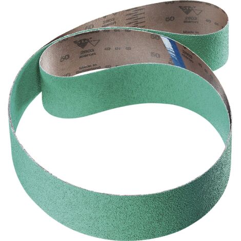 Sia Schleifband 50x2000mm Type 2803 - Schleifpapier für Metall Körnung 80, grün