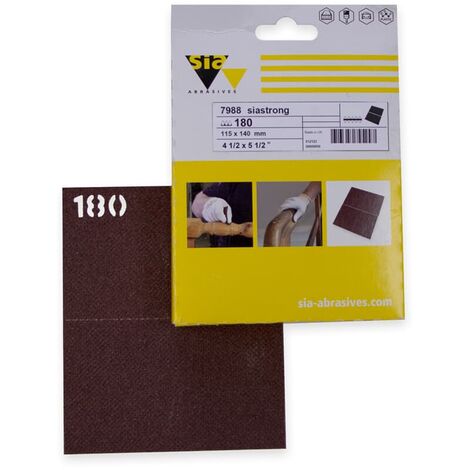 Sia Schleifpapier Halbbogen 7988 siastrong, Ausführung: K180, 20er VPI