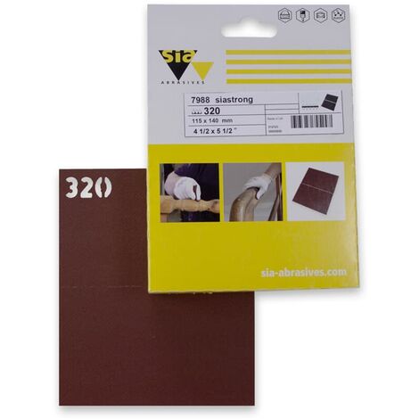 Sia Schleifpapier Halbbogen 7988 siastrong, Ausführung: K320, 20er VPI