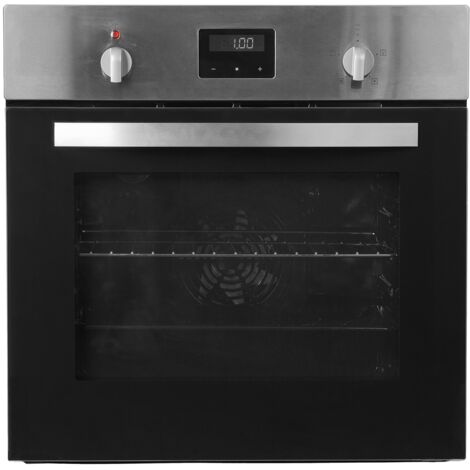 SIA Single Electric Fan Oven In Stainless Steel, 60cm & Digital Display FSOC59X