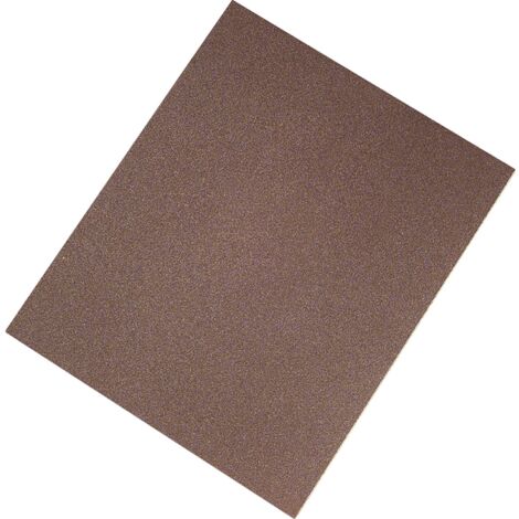Sia Wasserfestes Schleifpapier 230x280mm K400 für Nass- & Trockenschliff, hohe Abtragsleistung, 50 Blatt, braun