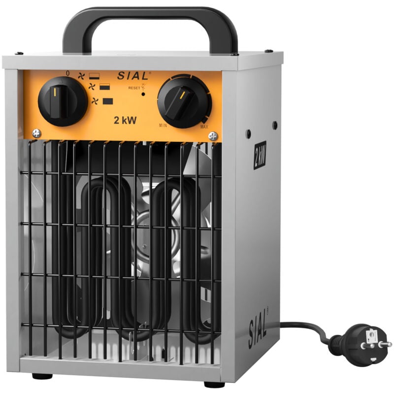 Sial - Chauffage Soufflant - Industriel - Radiateur électrique - pour Chantier, Atelier Ou Garage avec Contrôle Thermostatique Entièrement Réglable
