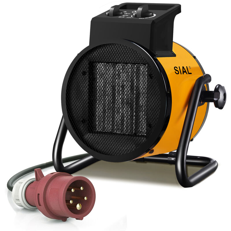 SIAL Chauffage Soufflant - Radiateur électrique - Céramique - Chauffage Industriel - Chaleur Rapide 3 Secondes - Thermostat & Protection Surchauffe