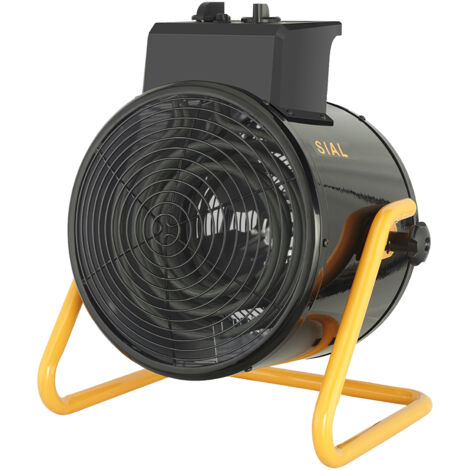 SIAL 9000W Chauffage Soufflant - Pour Chantier,Atelier Ou Garage (Noir) D9