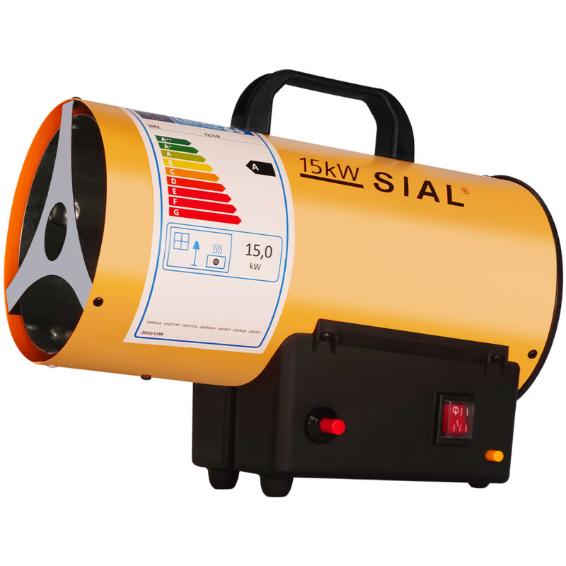Sial - Radiateur Soufflant à Gaz Chauffage de Chantier Chauffage à Gaz Chauffage Radiant Souffleur d'air Chaud, Jaune 15kW