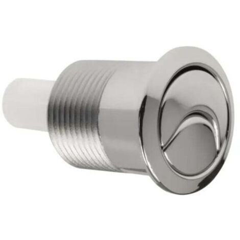 SIAMP 34455007 Bouton Poussoir 45, Chromé, 37 mm
