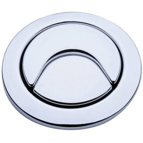 SIAMP Bouton poussoir 36A pour Mécanisme de Chasse, Chromé 34364620