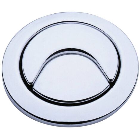 Siamp – Bouton poussoir 36A pour mécanisme de chasse – Finition chromée – Plaque de commande WC – 34364620