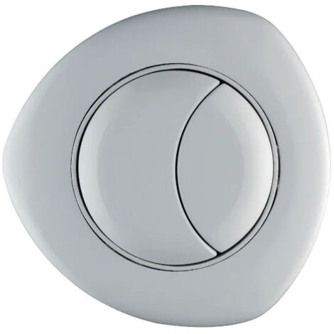 Siamp – Commande déportée double volume pneumatique – Finition blanche – Diamètre d'encastrement 75mm – Pour personnes à mobilité réduite