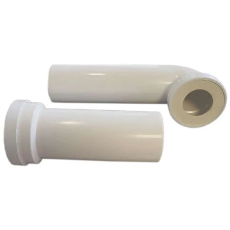 Siamp – Kit évacuation coude pour bâti support WC – Longueur 90mm – Adapté PMR – Pour installations de WC encastrés – Pièce détachée essentielle