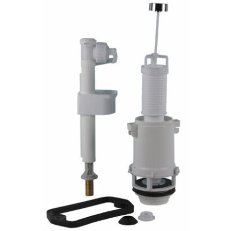 Siamp – Mécanisme de chasse d'eau à tirette – Débit de rinçage 2,75 l/s – Raccord laiton M3/8' – Compact et silencieux