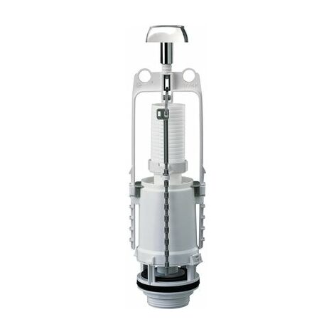 Siamp – Mécanisme de chasse d'eau simple débit – Type bouton poussoir – Débit efficace – Diamètre perçage 18-50mm – 32225020